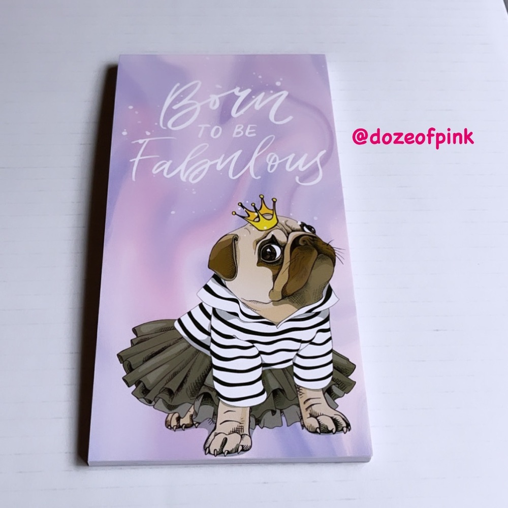 Born to be fabulous princess pug writing pad - Picture 3 of 6